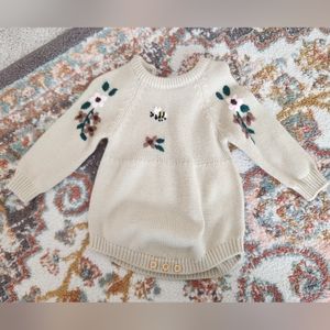 Toddler sweater romper